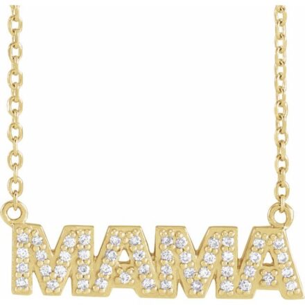 atural Diamond Mama Necklace