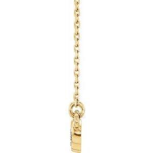 Natural Diamond Bezel Set Necklace - Image 2