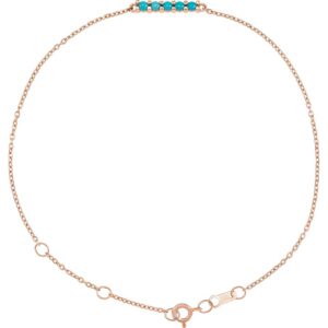 Natural Turquoise Bar Bracelet