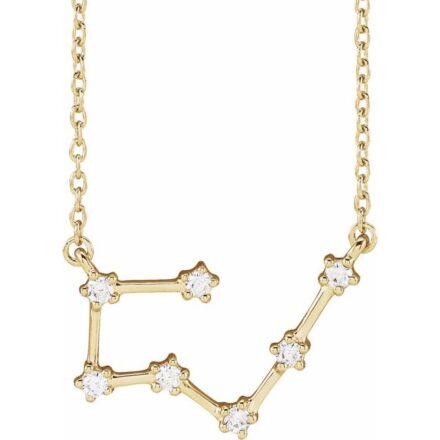 Natural Diamond Taurus Necklace
