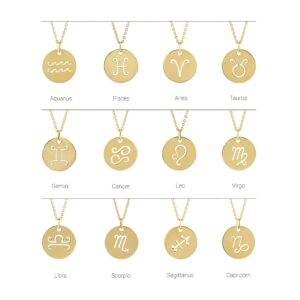 Capricorn Zodiac Disc Pendant - Image 3