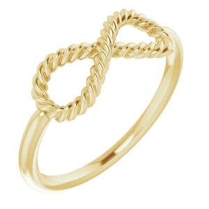 Infinity-Inspired Rope Ring