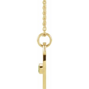 Natural Peridot Gemini Zodiac Necklace - Image 2