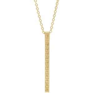 Sculptural Inspired Bar Necklace