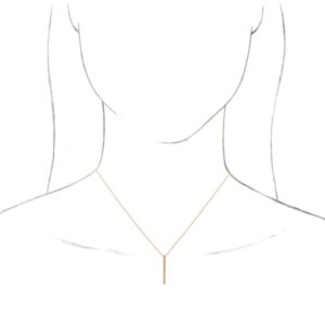 Sculptural Inspired Bar Necklace - Image 3