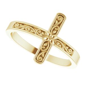 Sideways Cross Ring - Image 5